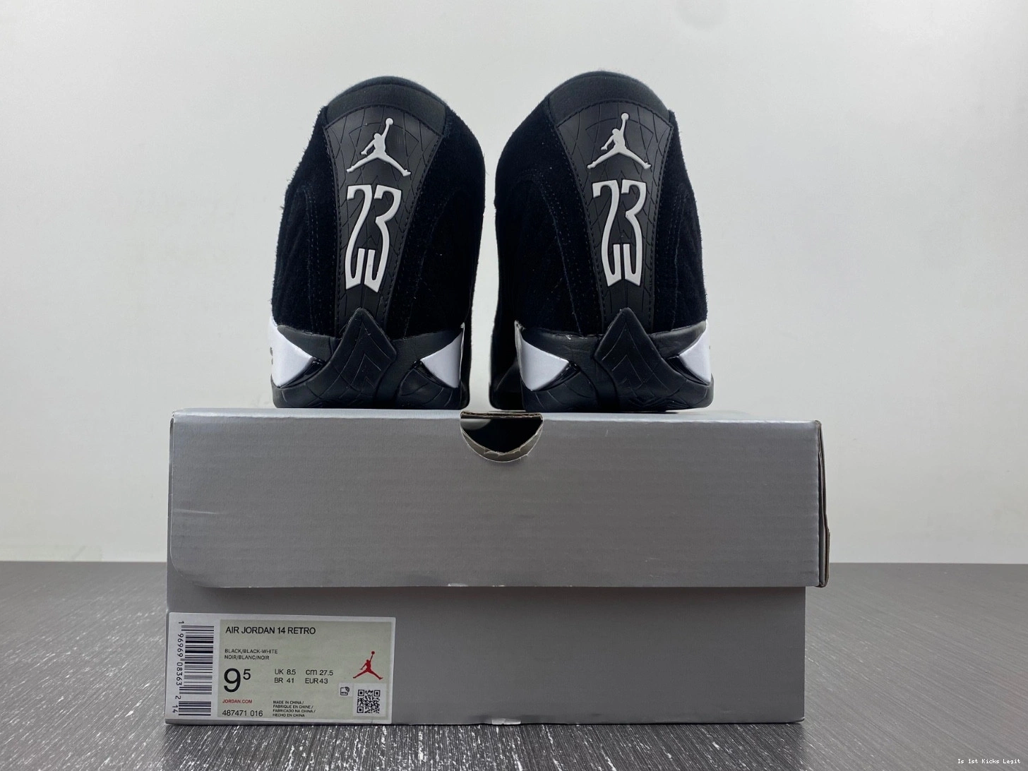 Black 14 White Red Jordan 487471-016 Air University 0913